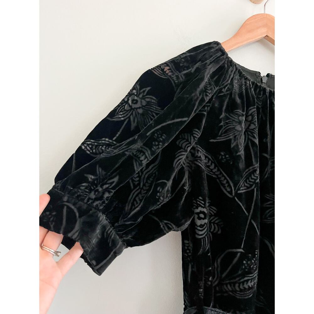 Ted Baker | NWT Tilliiy Belted Velvet Dress | Fit and Flare Mini | Black | Sz L - Picture 6 of 16